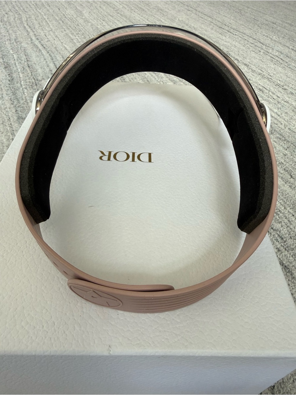 NIB Authentic CHRISTIAN DIOR Acetate DiorPacific V1U Sun Visor Pink - Picture 7 of 12